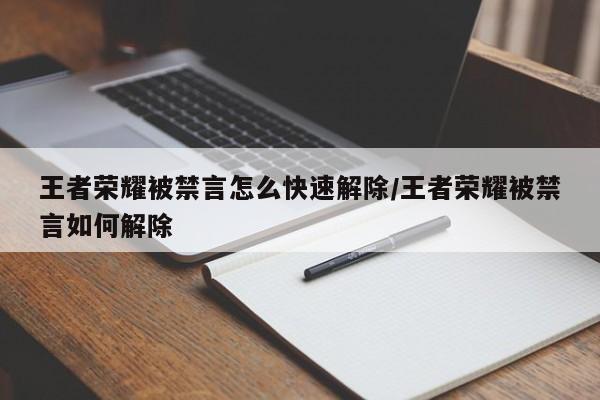 王者荣耀被禁言怎么快速解除/王者荣耀被禁言如何解除