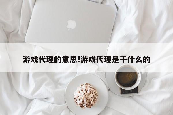 游戏代理的意思!游戏代理是干什么的