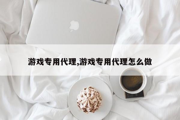 游戏专用代理,游戏专用代理怎么做