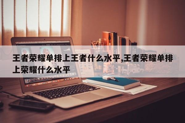 王者荣耀单排上王者什么水平,王者荣耀单排上荣耀什么水平