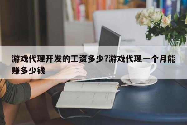 游戏代理开发的工资多少?游戏代理一个月能赚多少钱